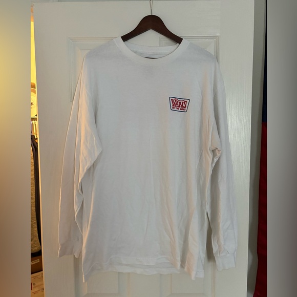 Vans Long Sleeve Graphic Tee Large White - Picture 1 of 4